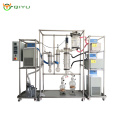 Lab Water Ethanol Vacuum Distillation Equipment Hybrid Glass and Stainless Steel Short Path Wiped Film Molecular Distillation